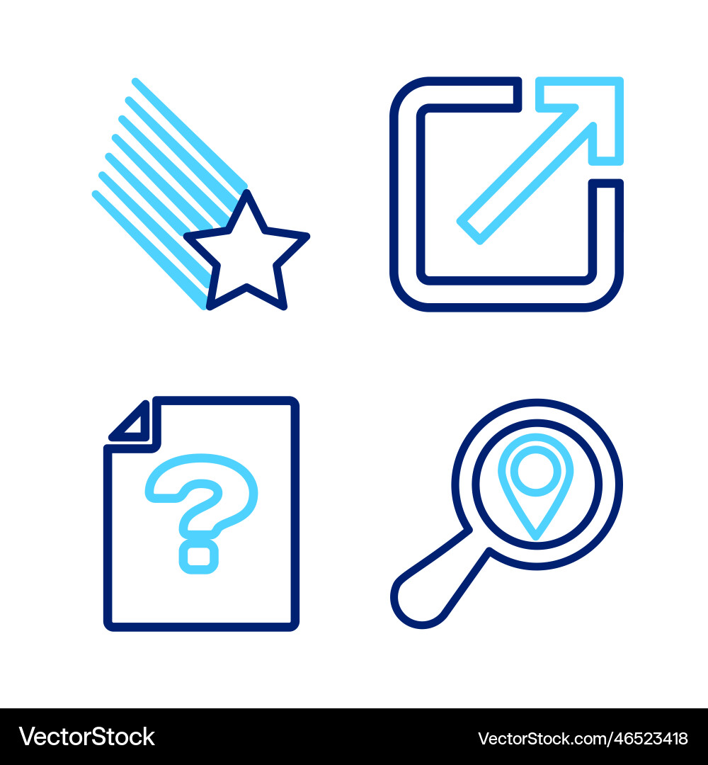 Set line search location unknown document open Set line search location unknown document open vector image