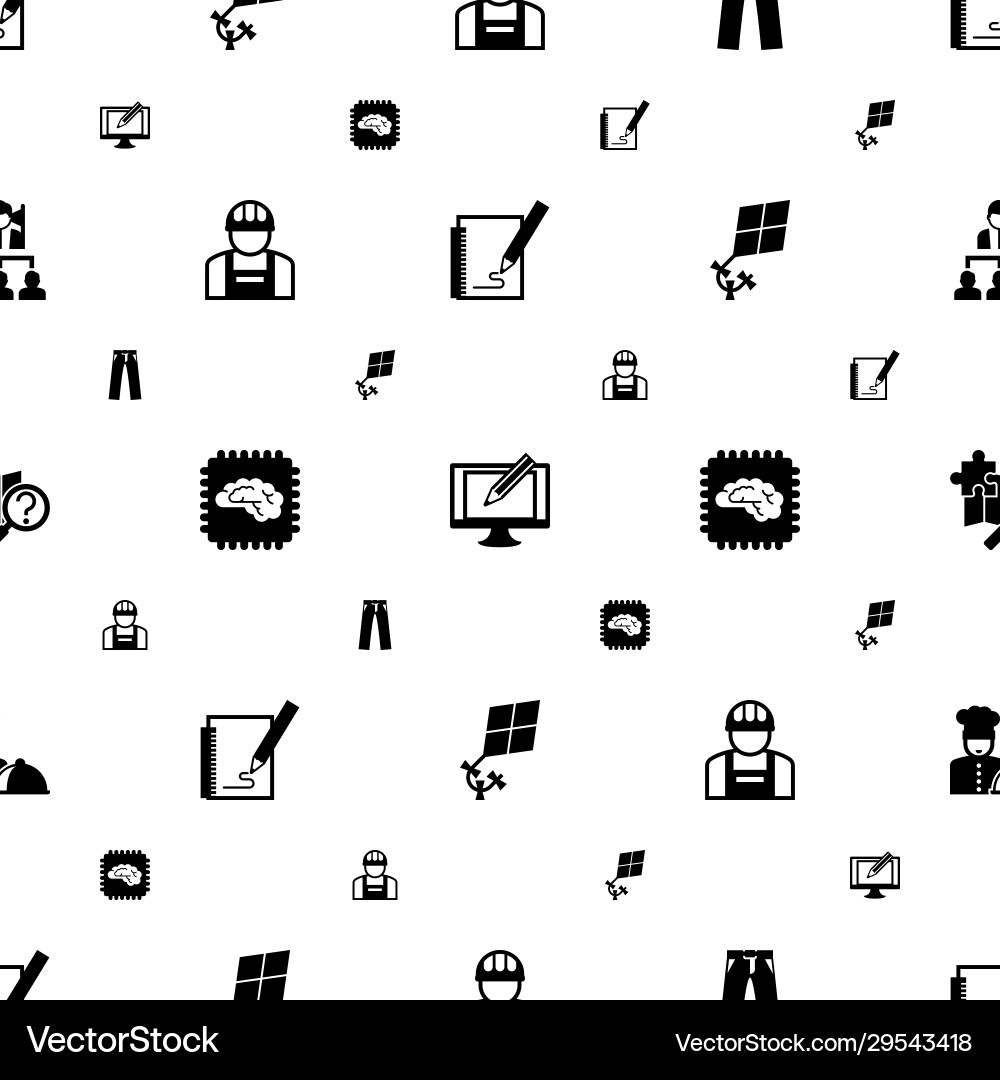 Symbol icons pattern seamless included editable Symbol icons pattern seamless included editable vector image