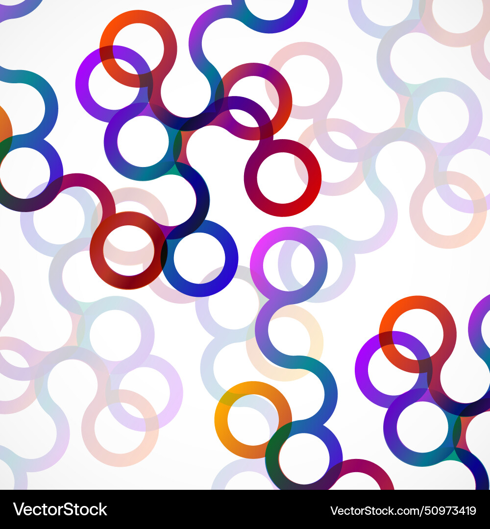 Abstract background with colorful circles vector image