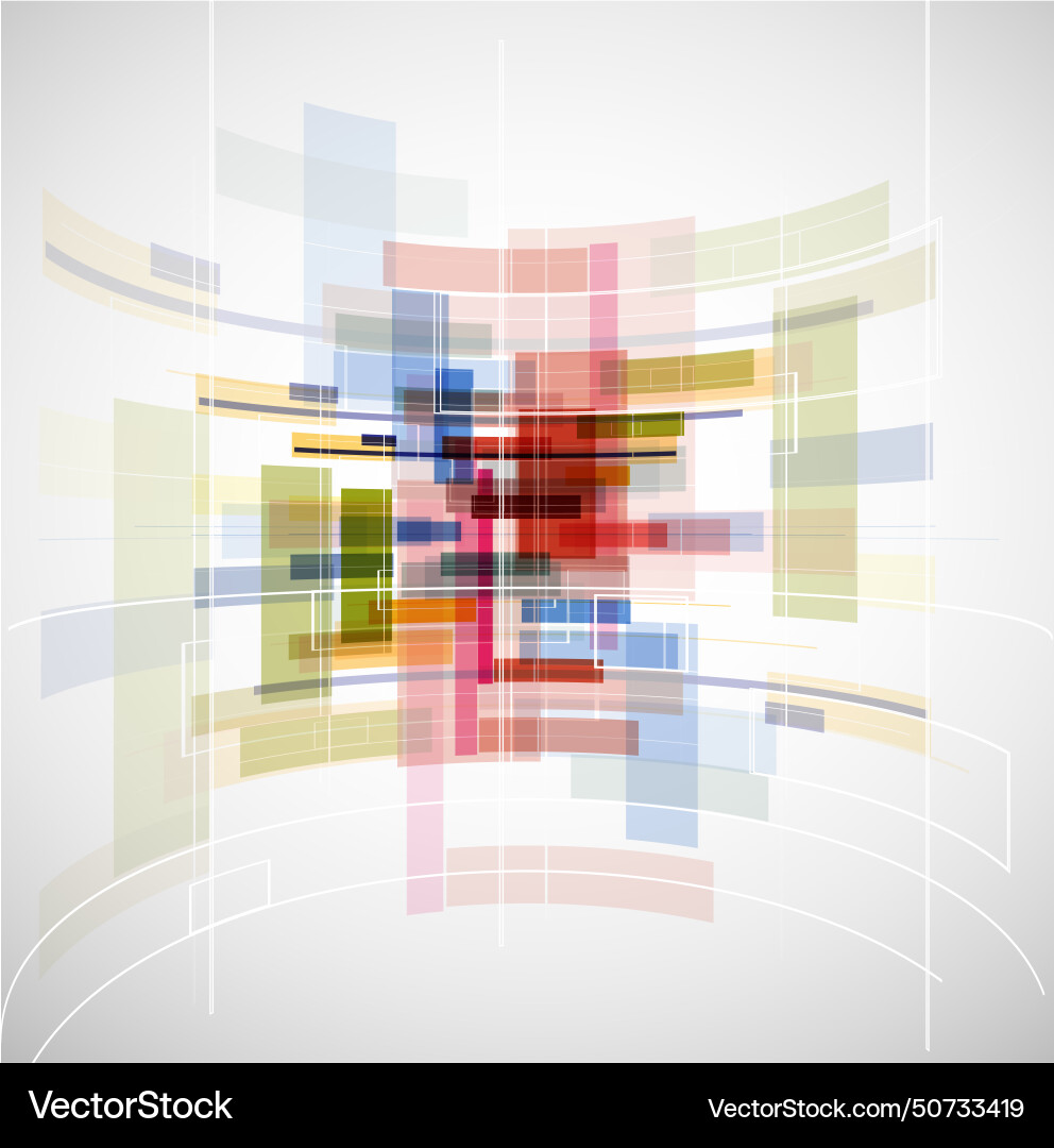 Abstract light technology cube background texture Vector Image