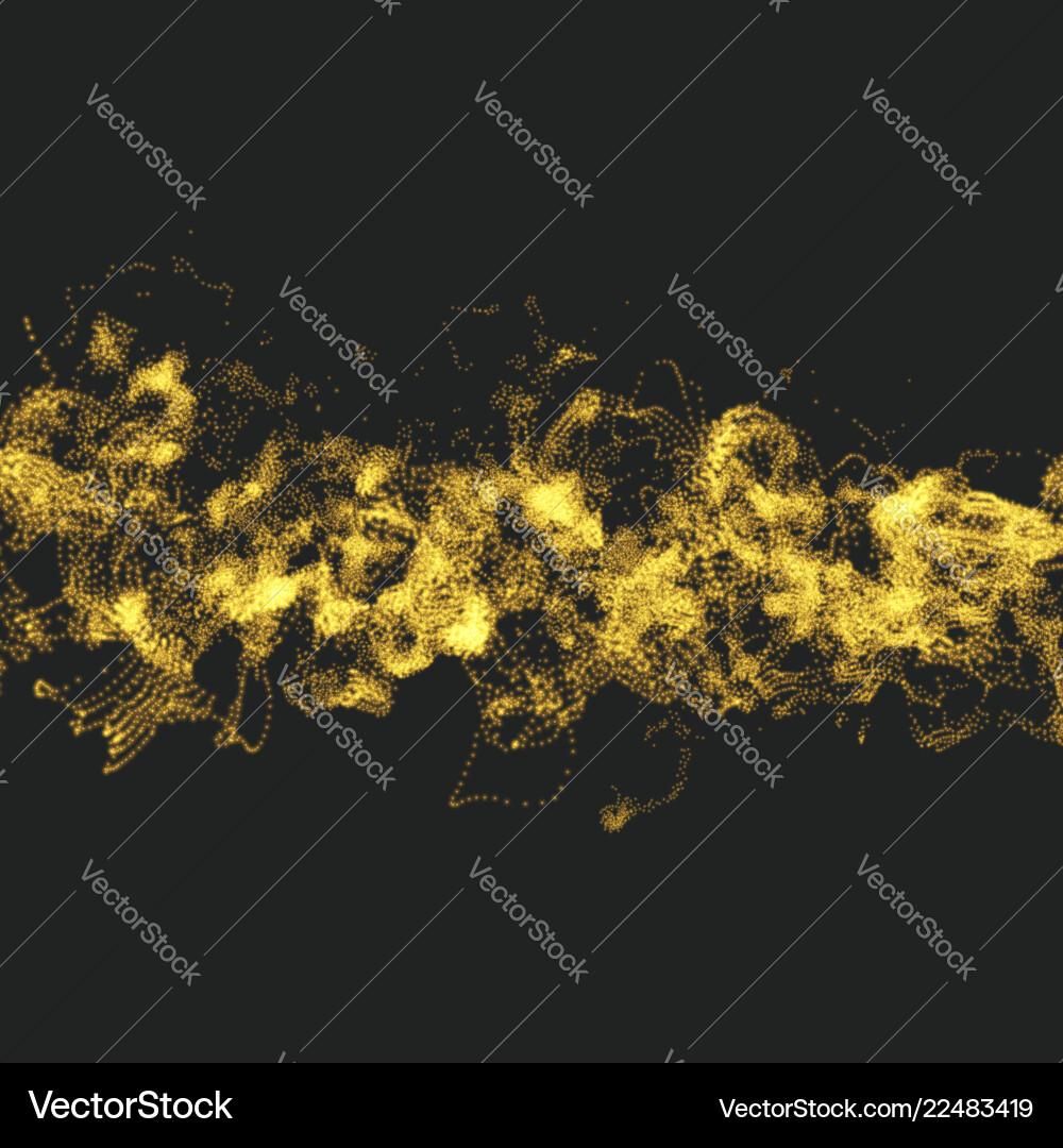 Array with dynamic particles motion effect Array with dynamic particles motion effect vector image