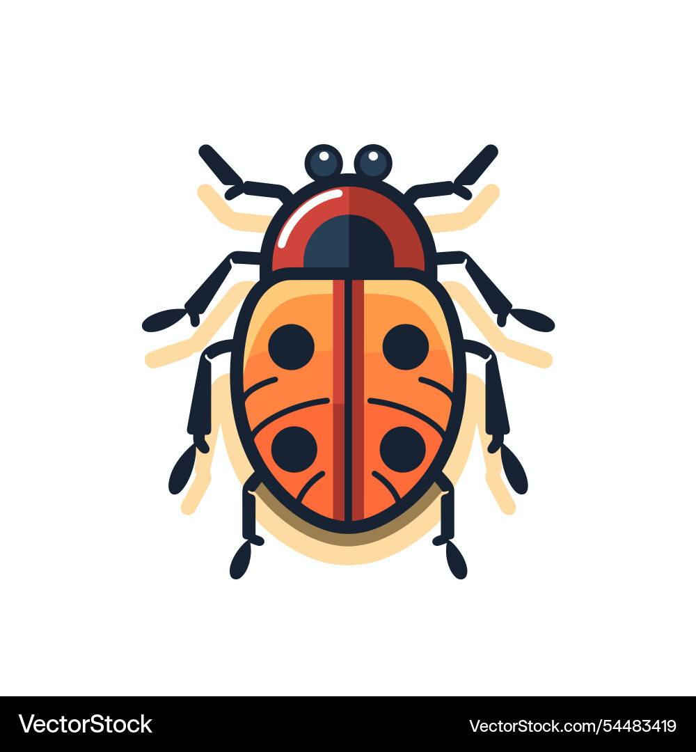 Bright ladybug with distinct patterns Bright ladybug with distinct patterns Vector Image