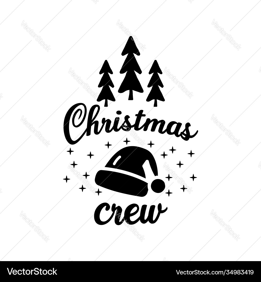 Christmas Lettering Quote Silhouette Calligraphy Royalty Free Vector