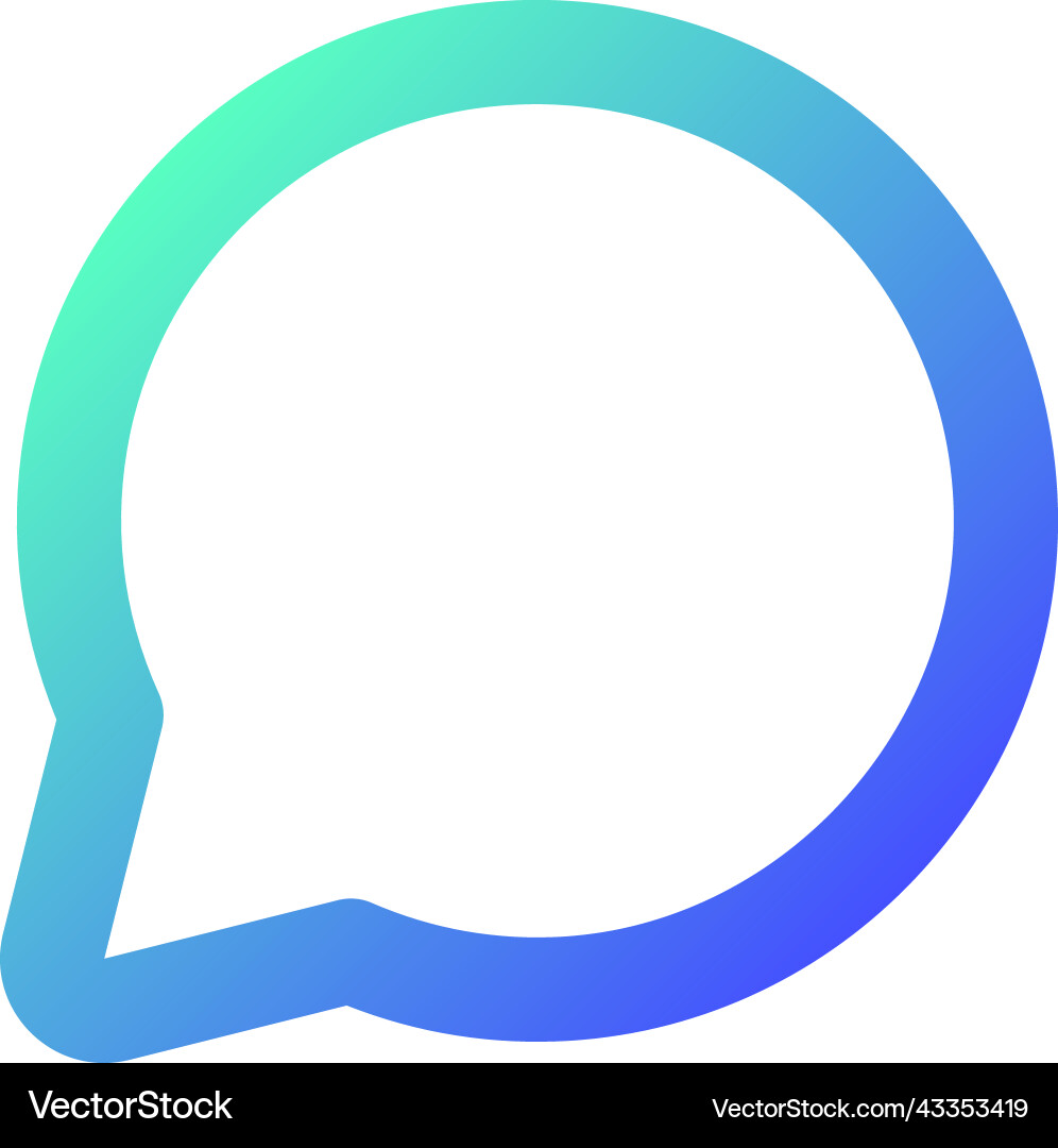 Comment pixel perfect gradient linear ui icon Comment pixel perfect gradient linear ui icon vector image