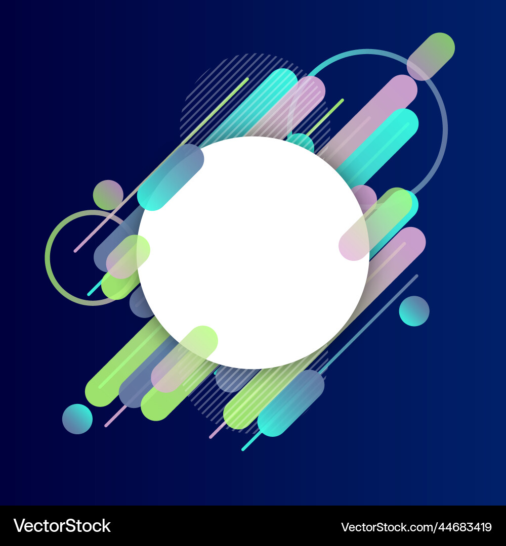 Creative rounded lines edge place for text Creative rounded lines edge place for text Vector Image