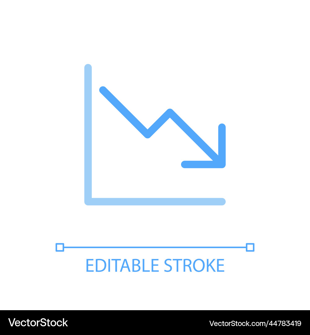 Diminution pixel perfect color linear ui icon Diminution pixel perfect color linear ui icon vector image
