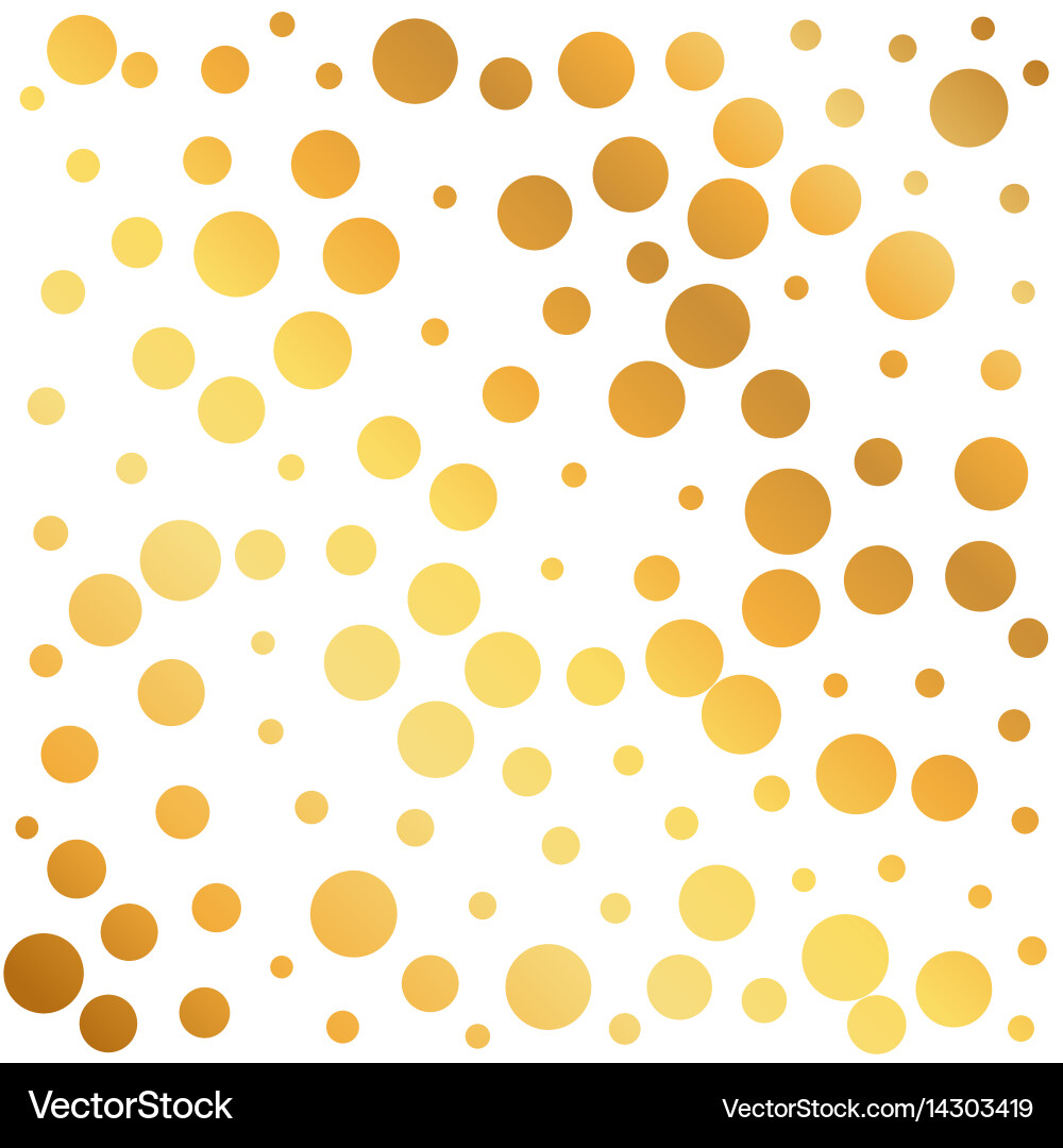 Golden circles pattern background can be used vector image