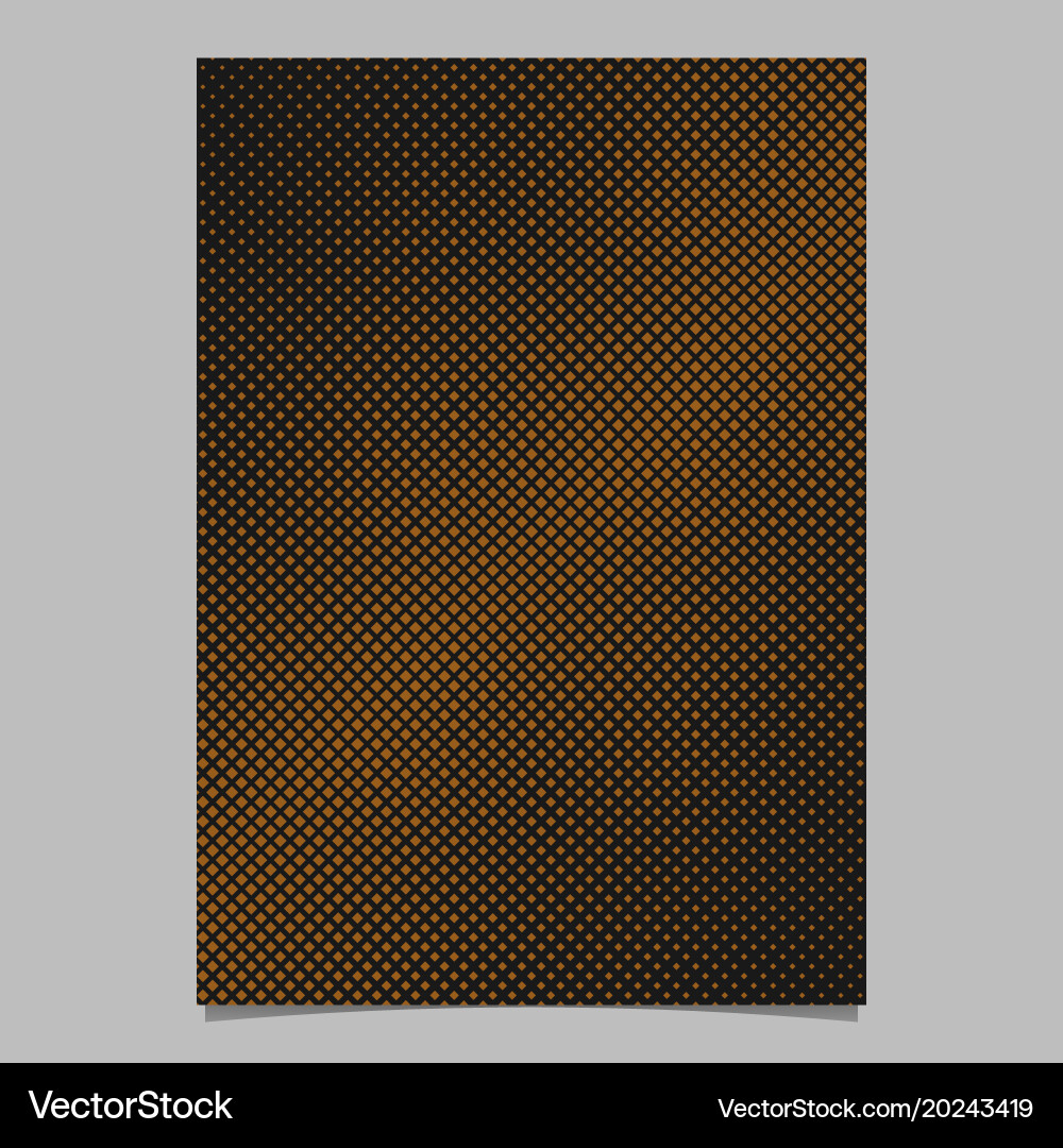 Halftone diagonal square pattern background page vector image