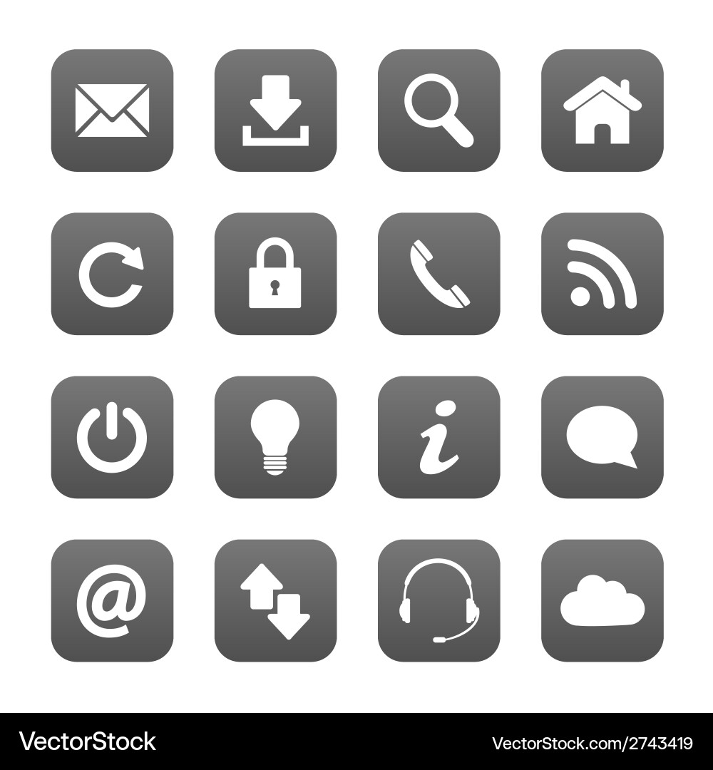 Modern Web Buttons vector image