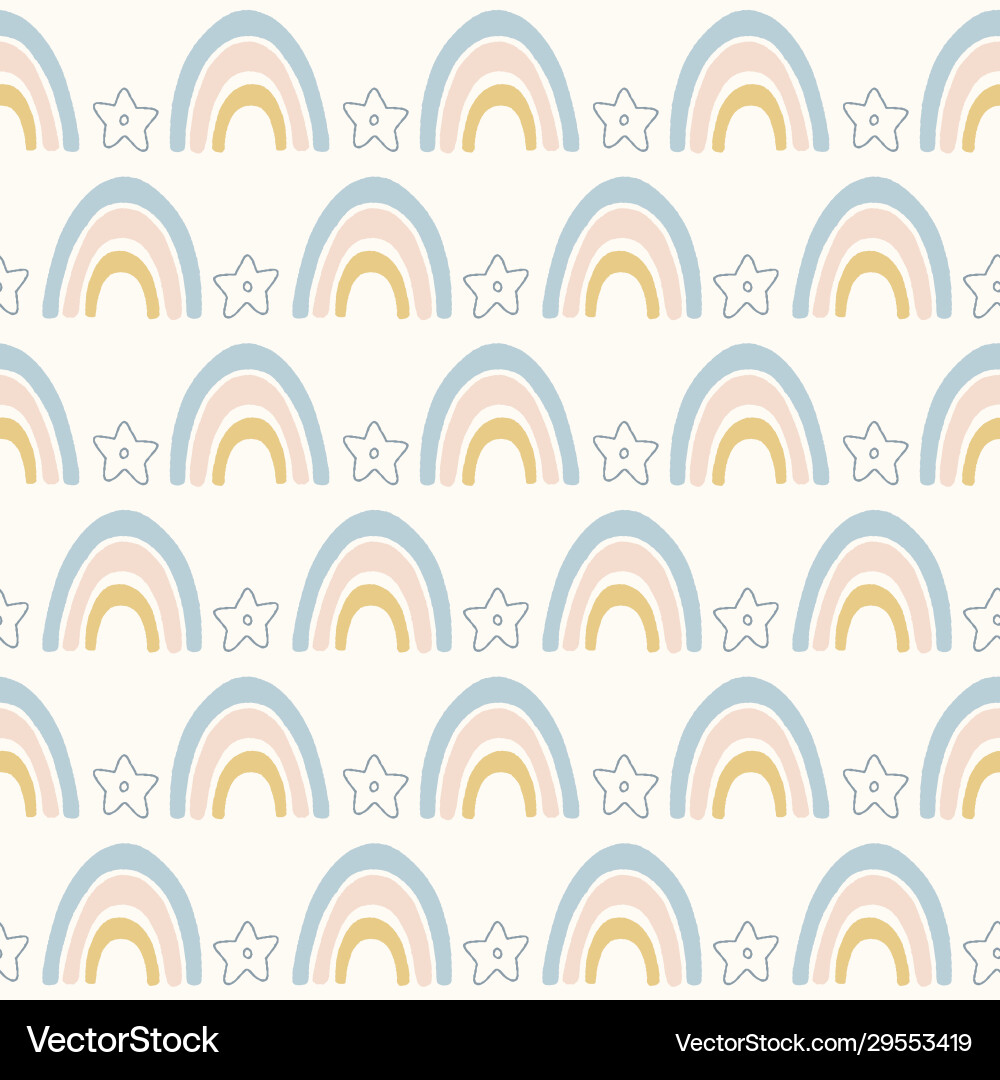 Rainbow pattern background design vector image