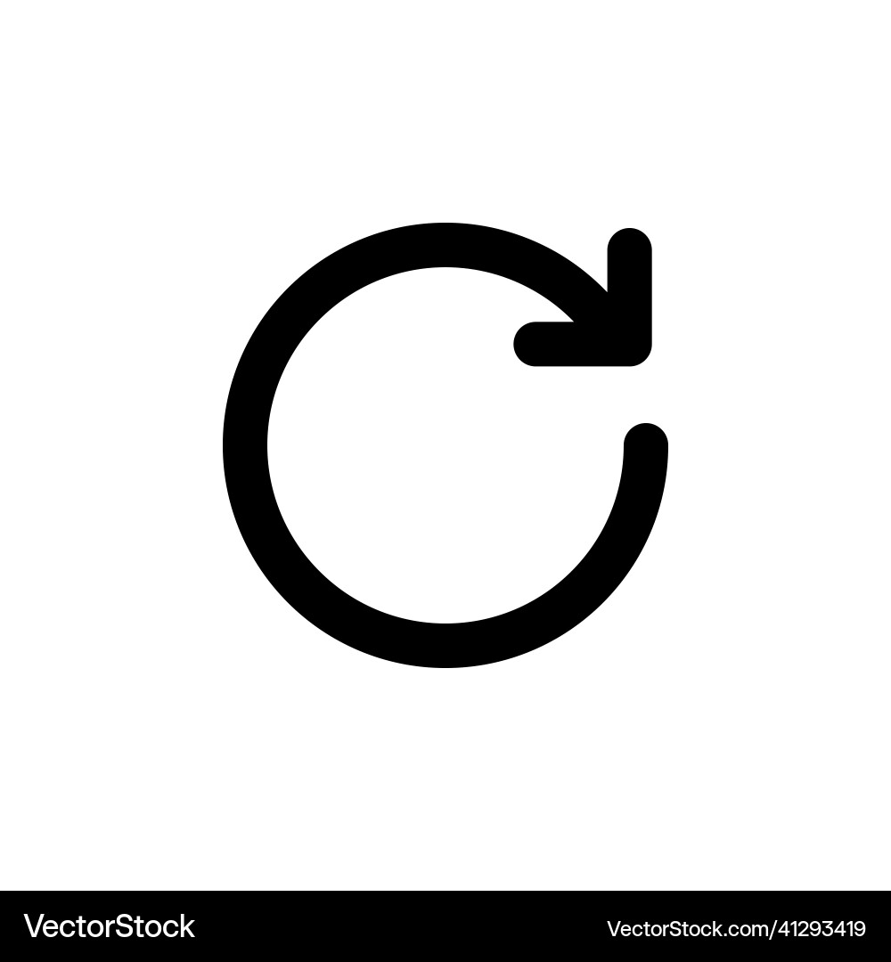 Round arrow simple web or mobile interface Round arrow simple web or mobile interface vector image