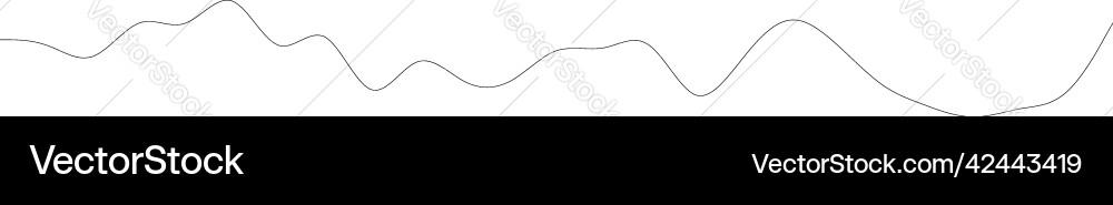 Wavy zig-zag lines stripes element Vector Image