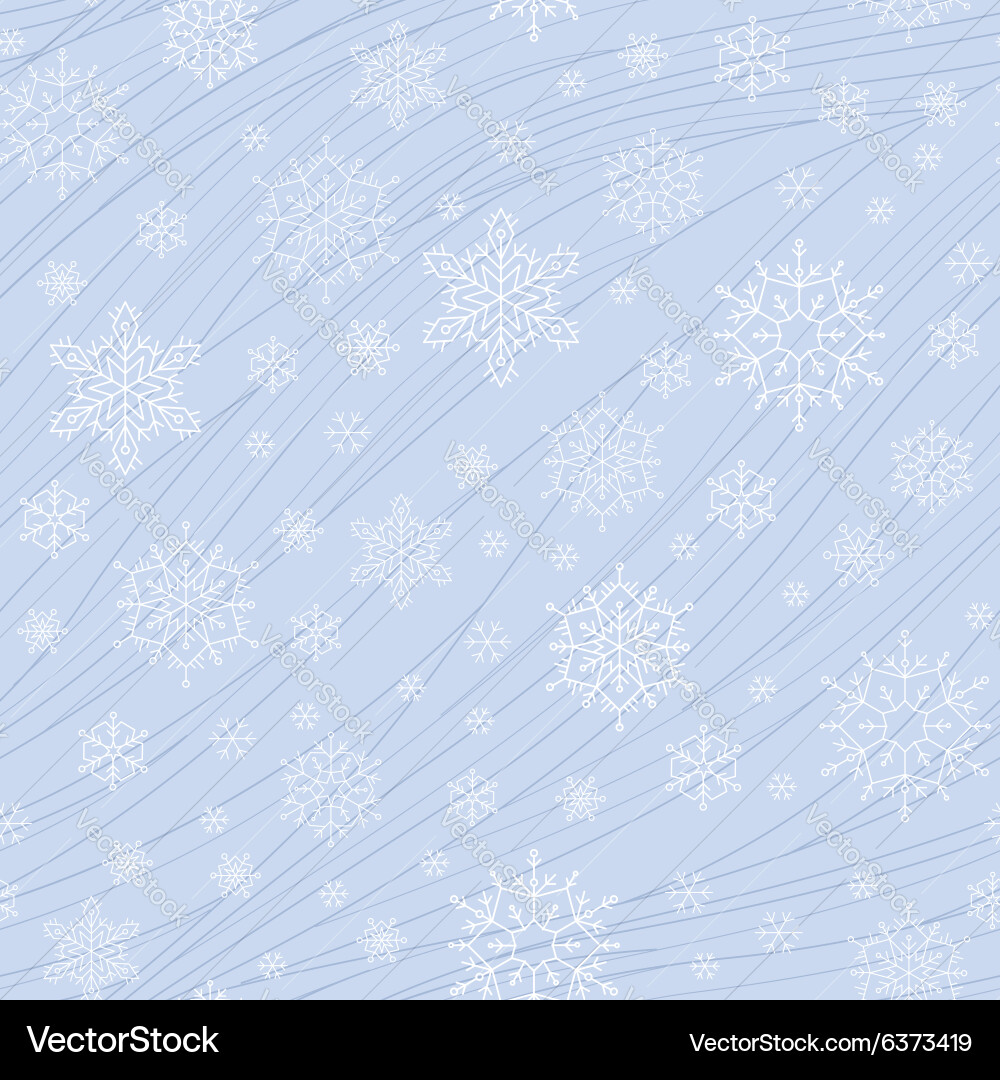Winter Snowflake Pattern vector image