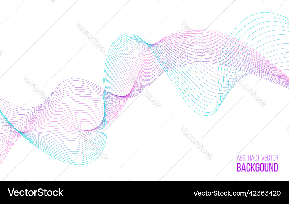 Abstract background with color wave design element Abstract background with color wave design element vector image