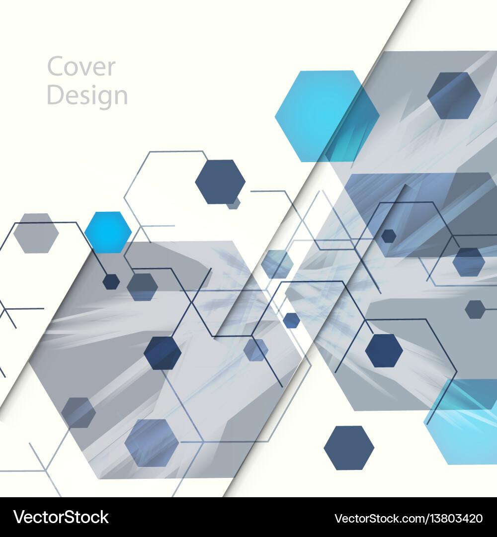Abstract Hexagon Pattern Background vector image