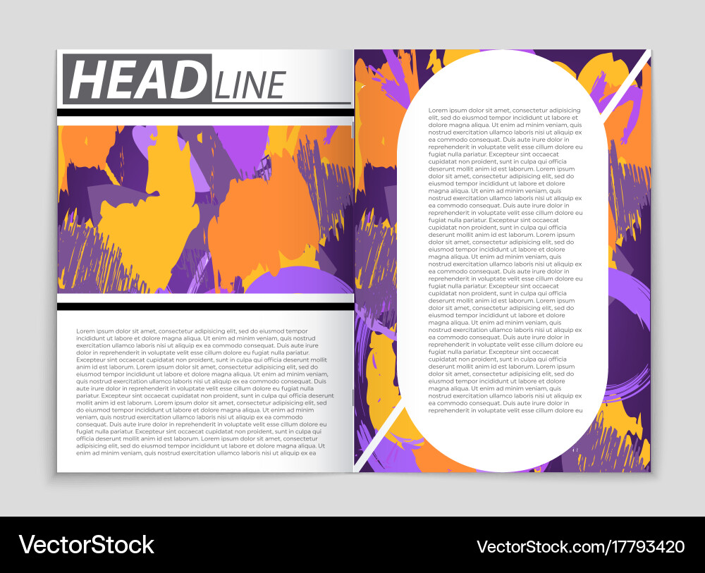 Abstract layout background set for art Vector Image