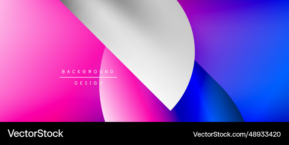 Circles and round shapes with gradients minimal Vector Image