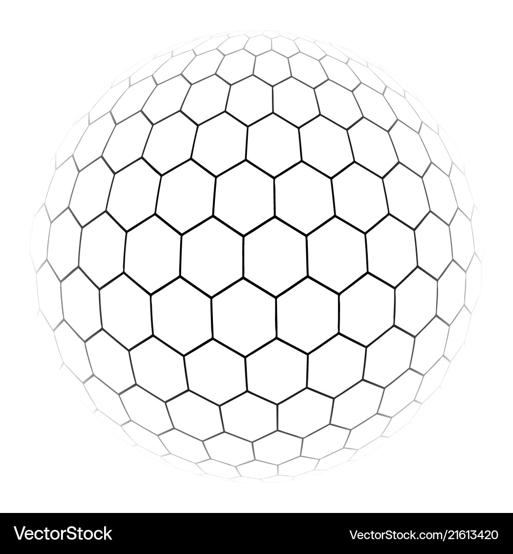 Gray Hexagonal Pattern vector image