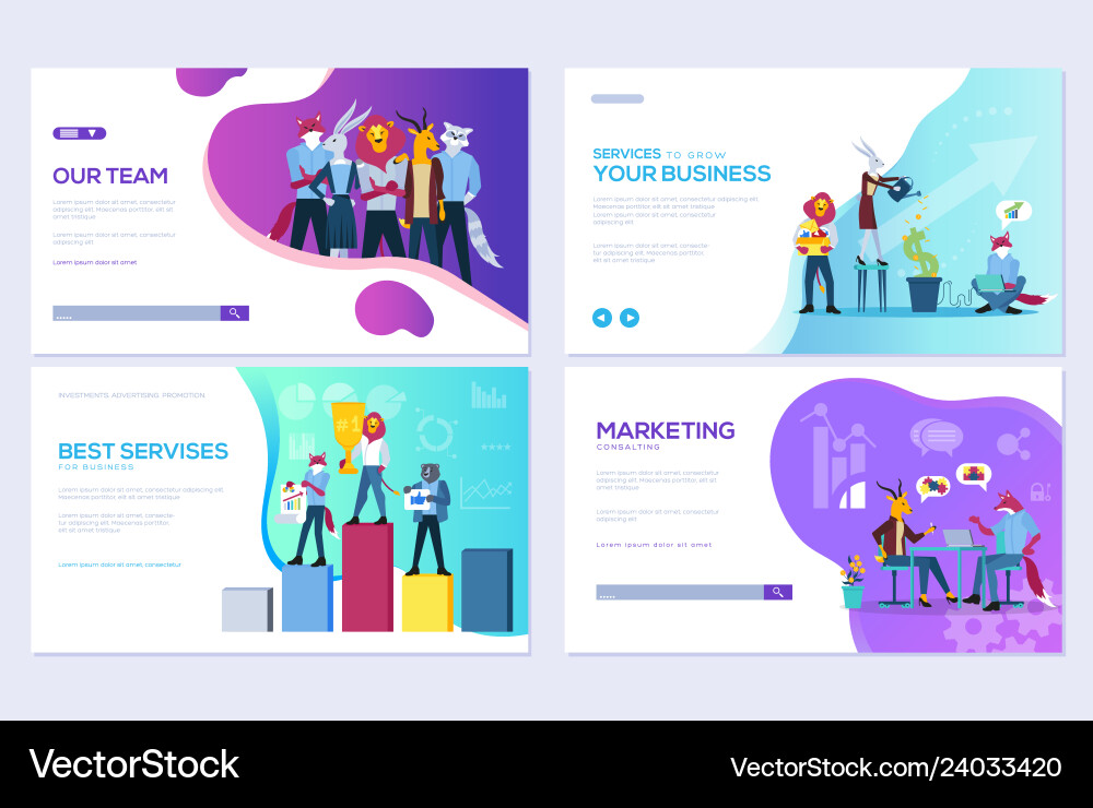 Set of website and mobile development Set of website and mobile development vector image