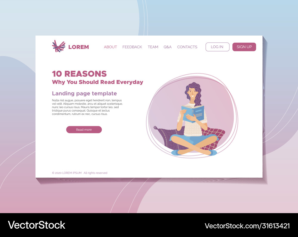10 reasons why you should read everyday banner 10 reasons why you should read everyday banner vector image