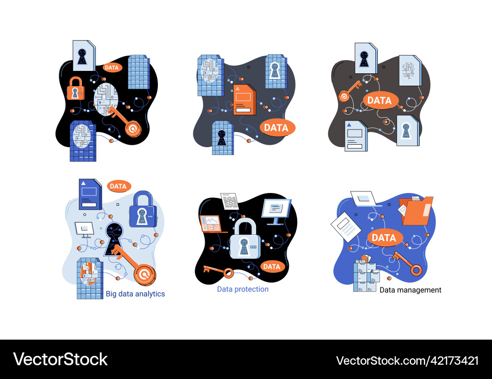 Big data analytics platform management Big data analytics platform management Vector Image