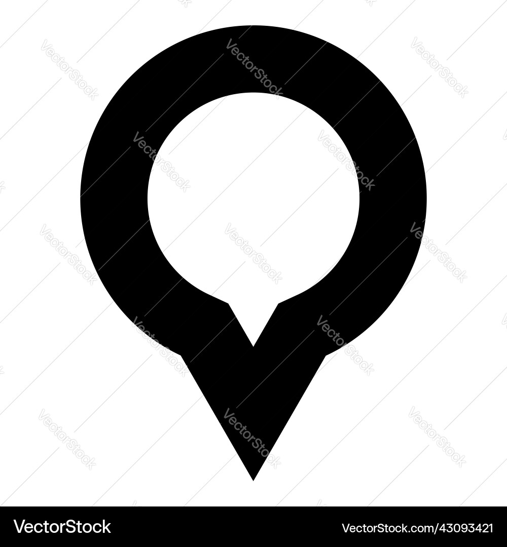 Map marker pin location address icon Map marker pin location address icon vector image