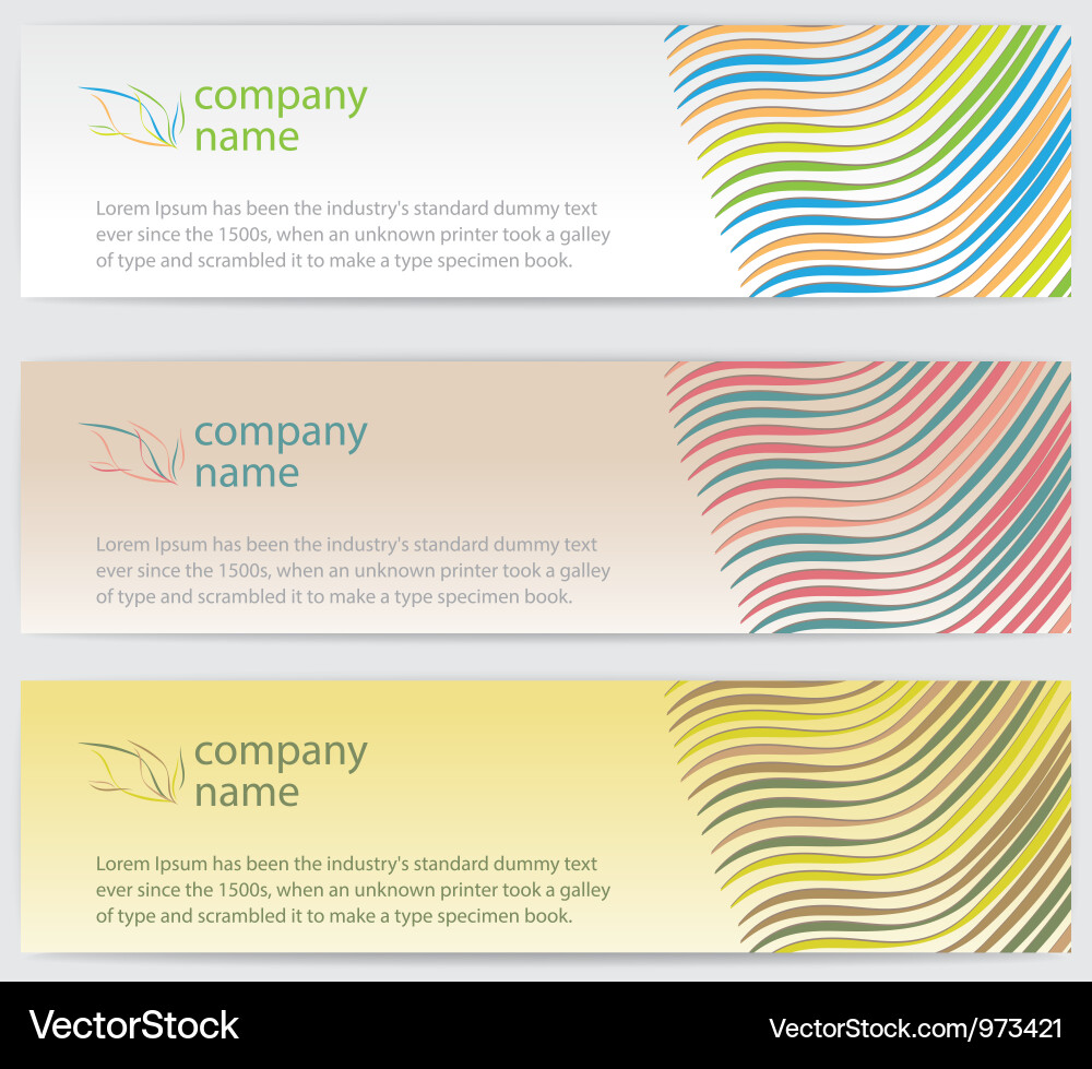 Modern Line Pattern Cards Vector Image