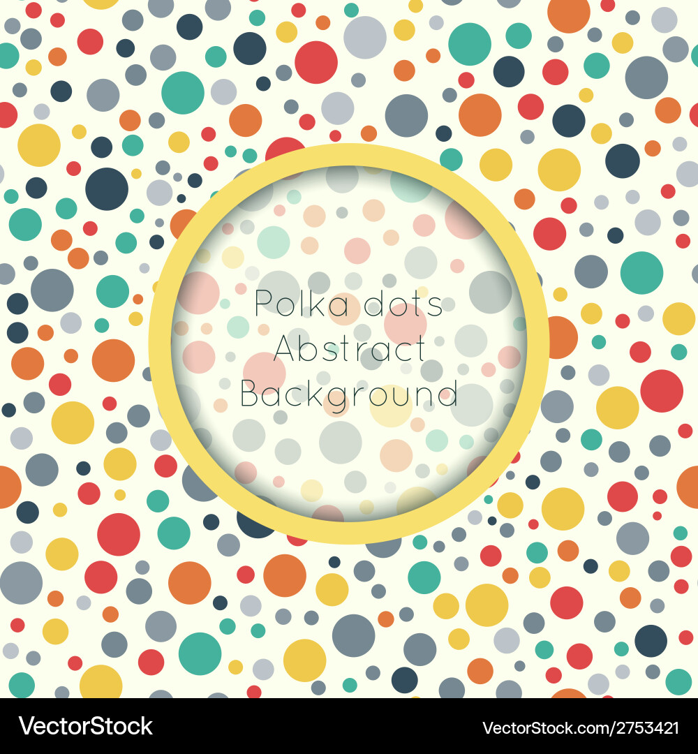 Polka dot seamless pattern with place for text Vector Image