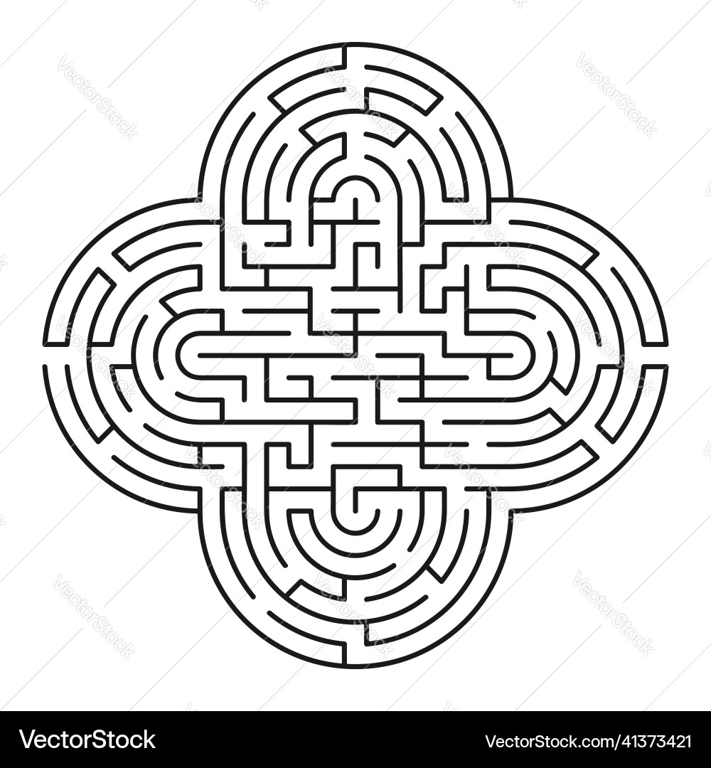 Rgb abstract maze labyrinth with entry and exit Rgb abstract maze labyrinth with entry and exit Vector Image