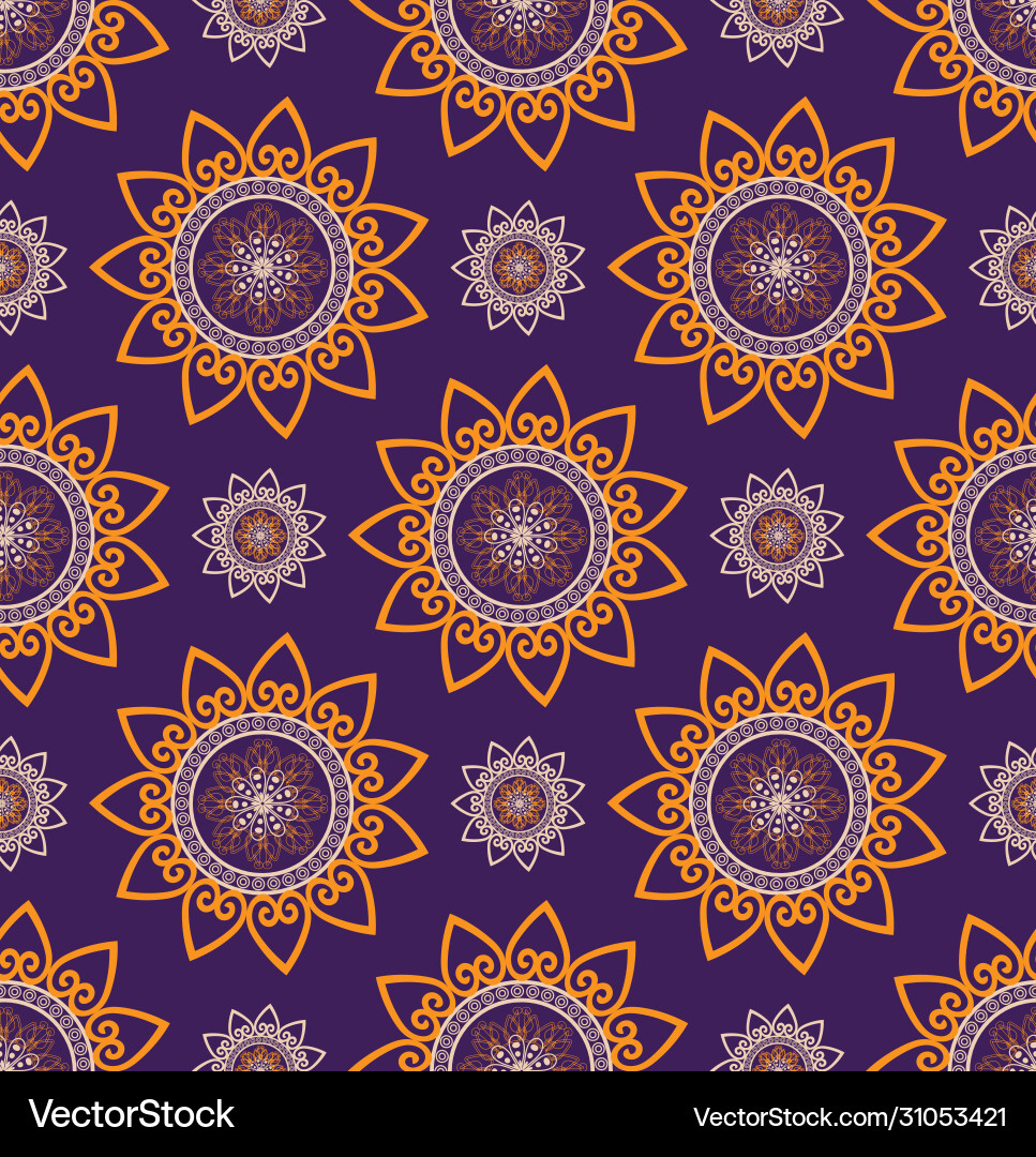 Seamless pattern with bright element vector image
