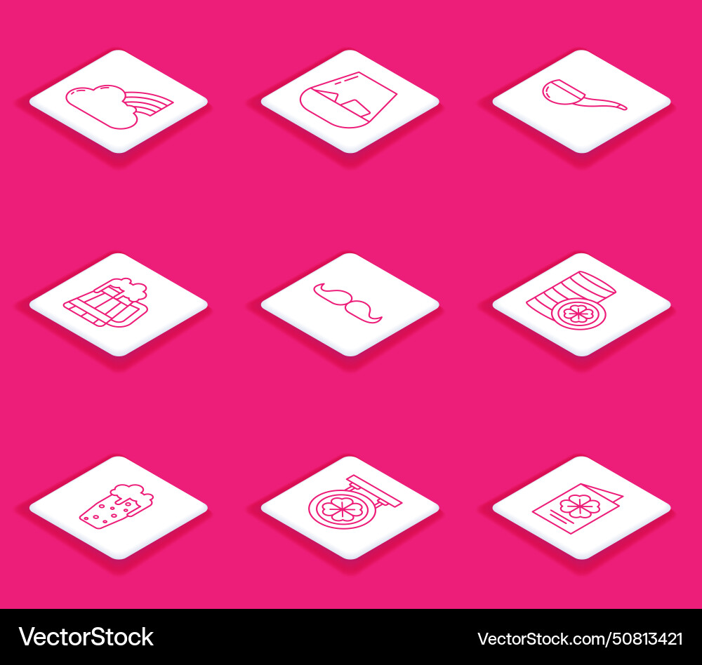 Set line rainbow with cloud glass of whiskey Set line rainbow with cloud glass of whiskey vector image