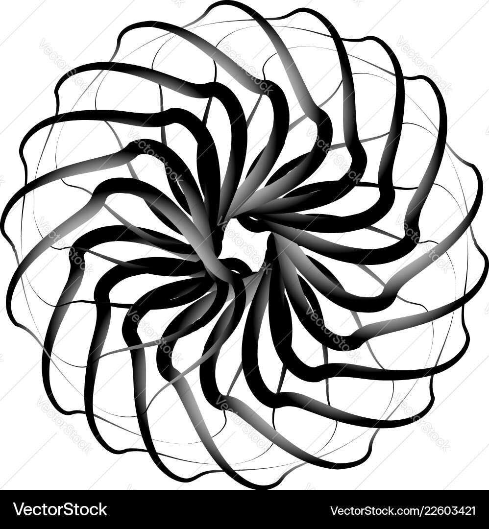 Spirograph-Muster wie rotierende Spiralwirbel Spirograph-Muster wie rotierende Spiralwirbel vektorbild