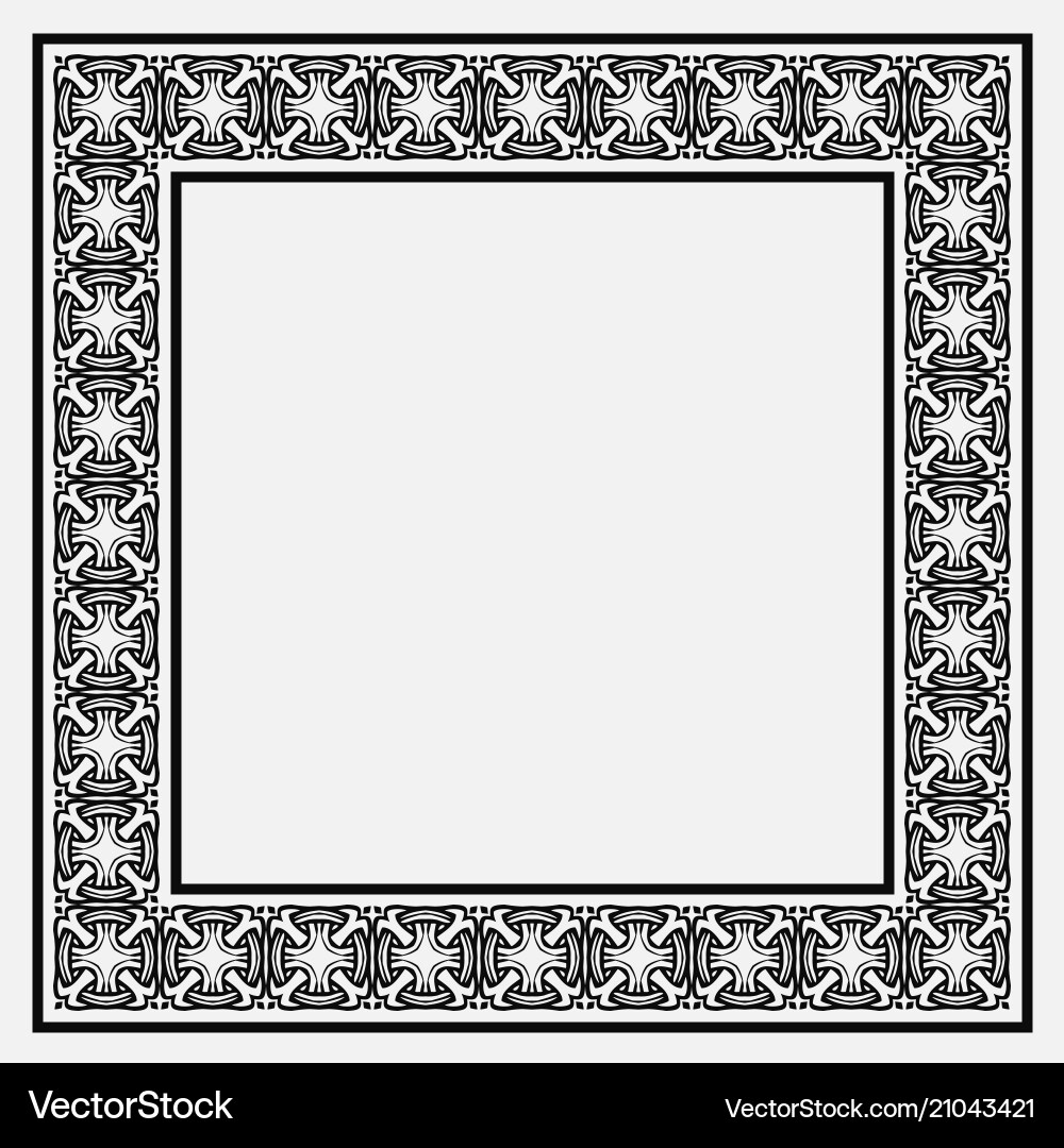 Vintage decorative frame Vintage decorative frame vector image