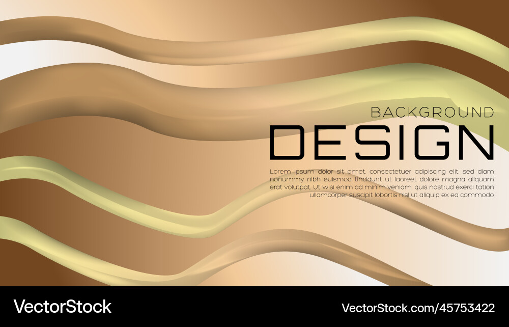Abstract 3d liquid gradient background with soft Vector Image