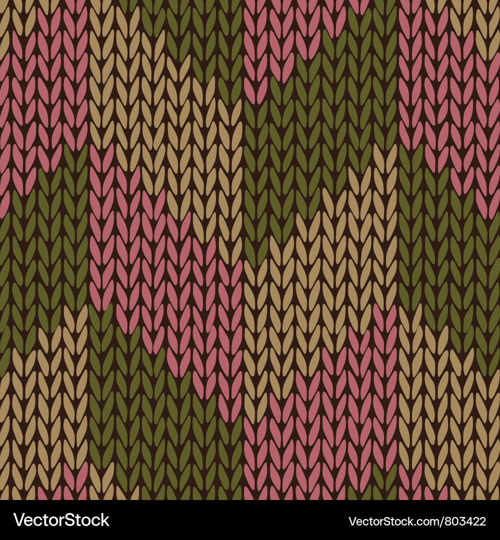 Abstract Knitted Pattern Vector Image