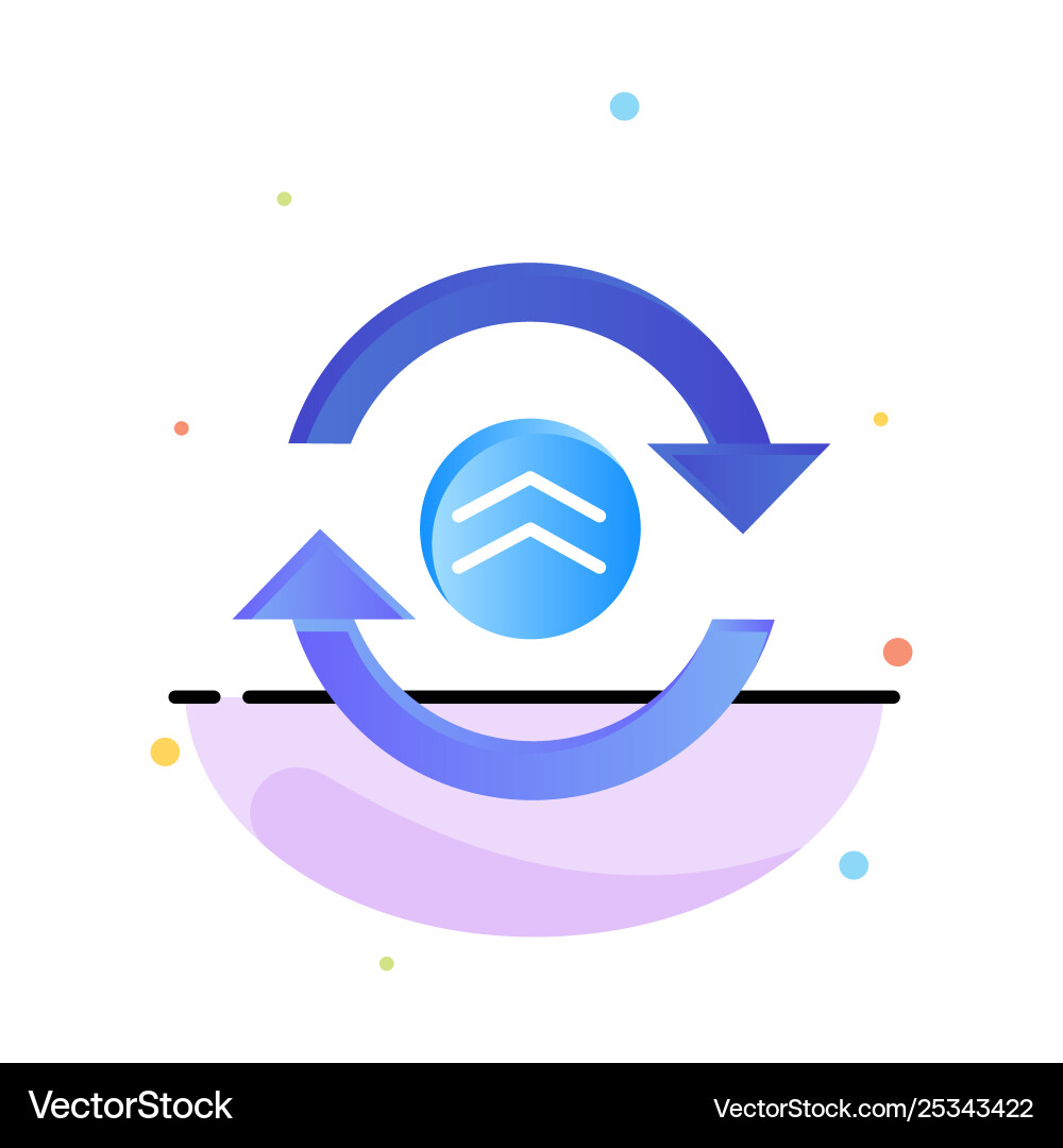 Arrow refresh reload computing abstract flat Arrow refresh reload computing abstract flat vector image