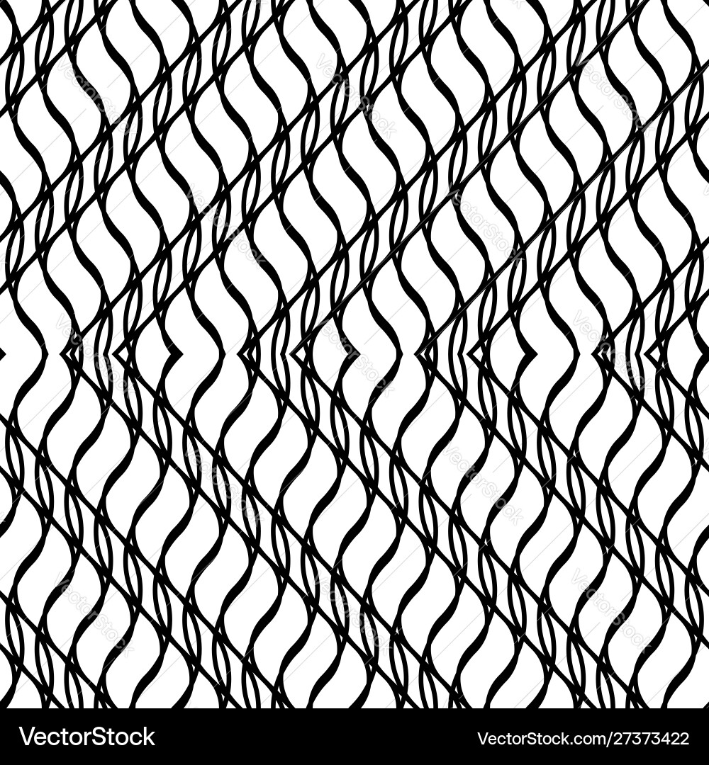 Design seamless monochrome zigzag pattern vector image