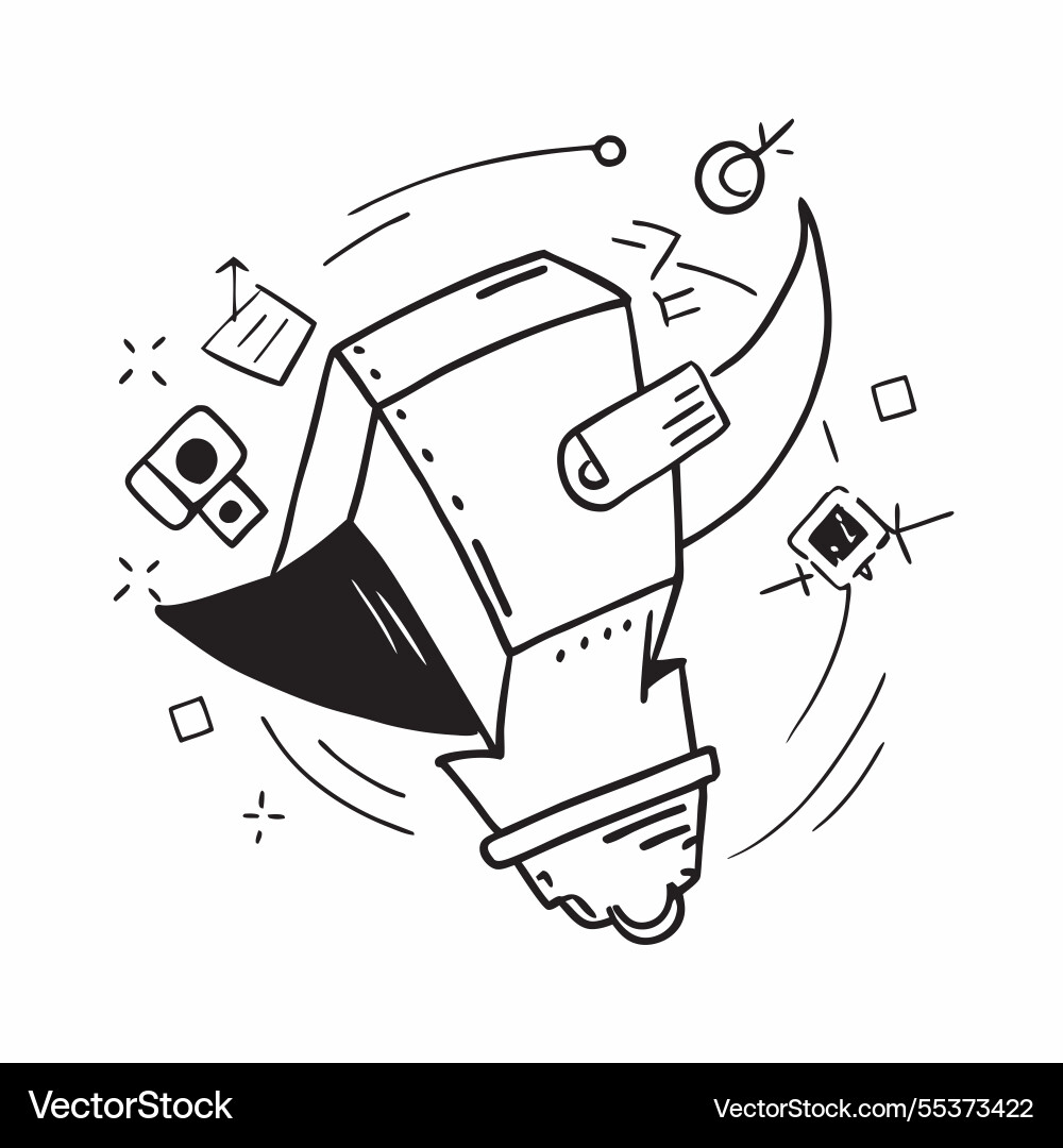 Digital transformation icon with copy space Vector Image