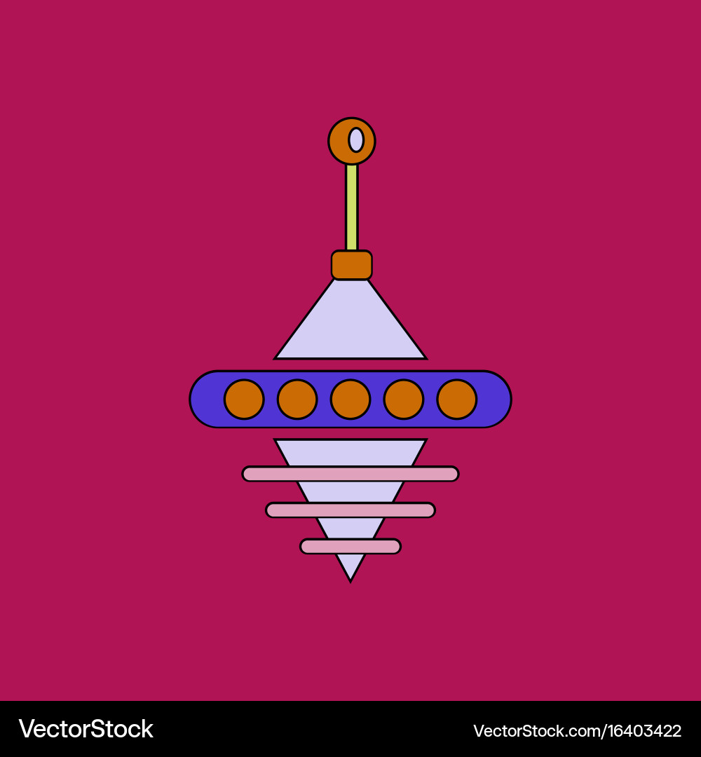 Flat icon design collection rotating whirligig vector image