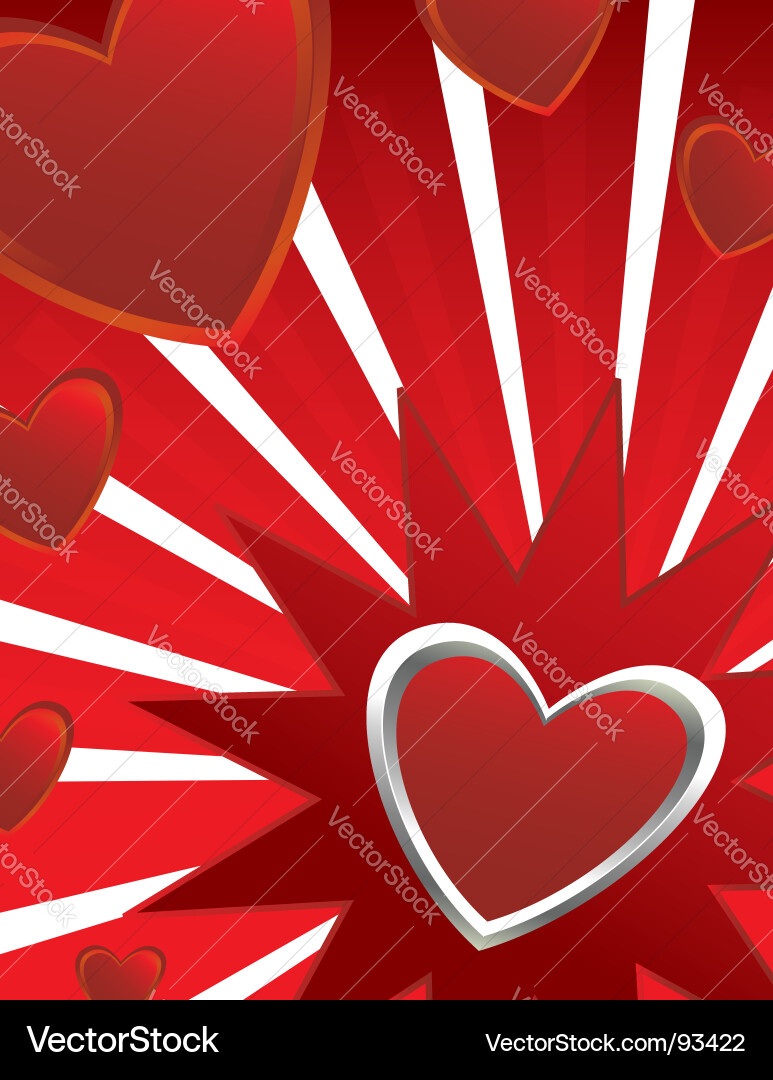 Heart background Royalty Free Vector Image - VectorStock