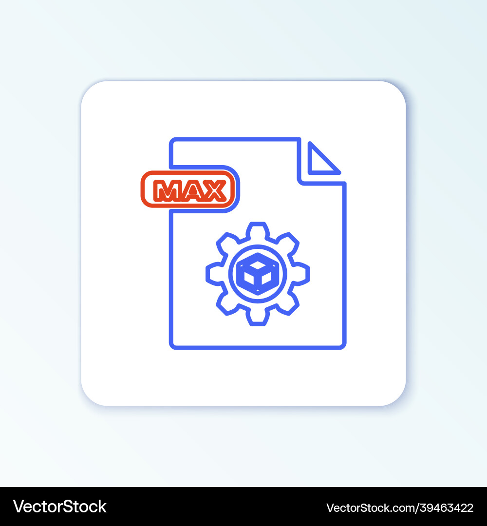 Line max file document download button icon Line max file document download button icon vector image