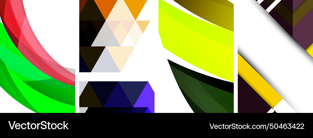 Minimal geometric abstract background with circles Vector Image