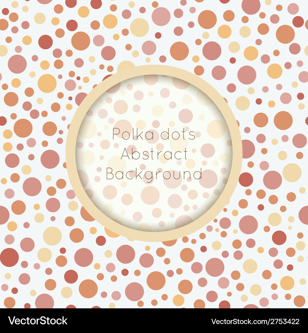 Polka dot seamless pattern with place for text Vector Image