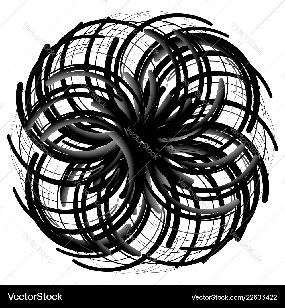 Spirograph pattern like rotating spiral vortex Spirograph pattern like rotating spiral vortex vector image