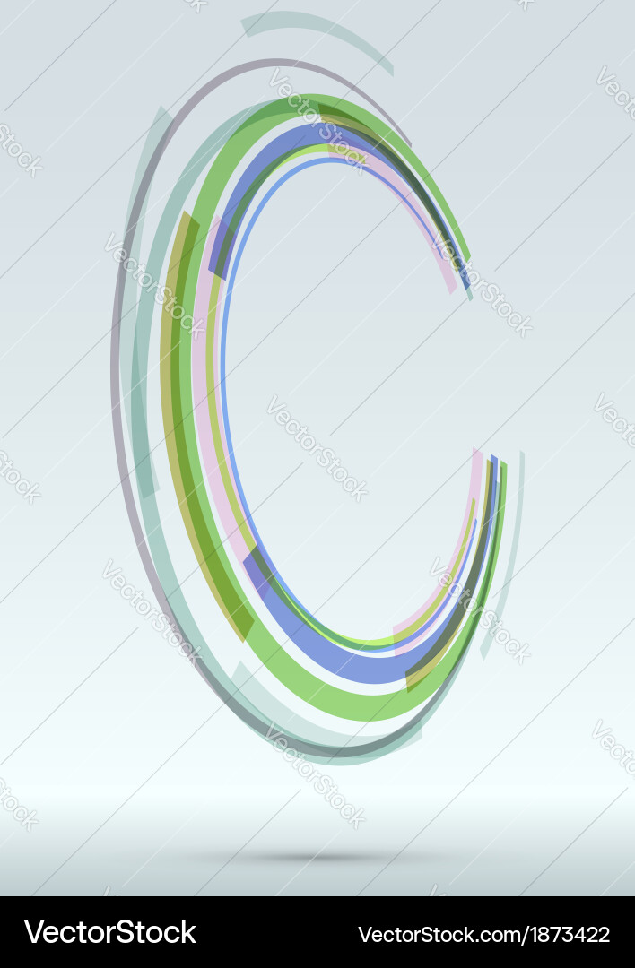 Web banner template with element in perspective vector image