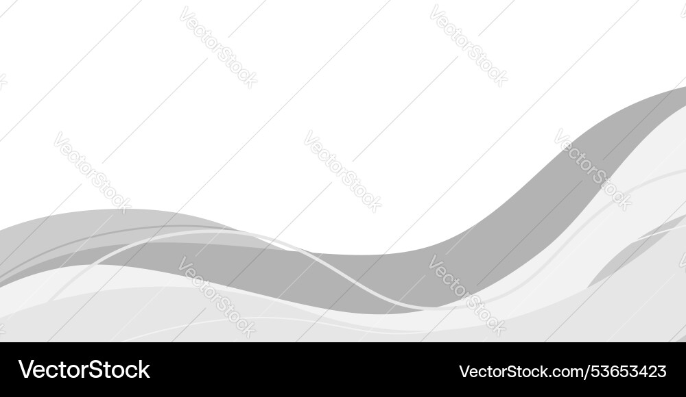 Abstract white background with gray dynamic curve Vector Image