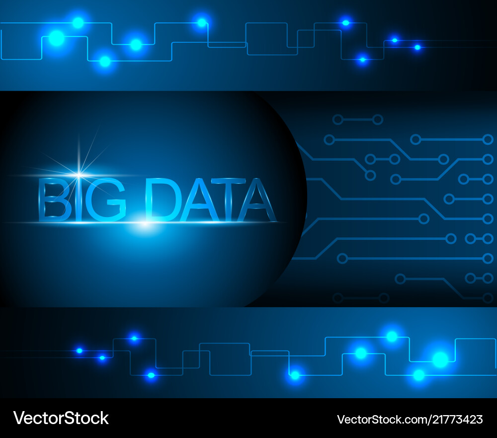 Big Data Network Connection vector image
