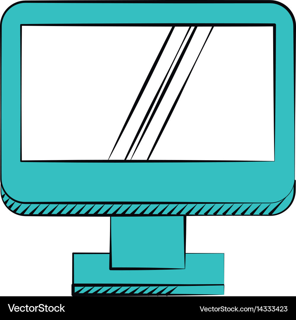 Computer screen device technology Vector Image