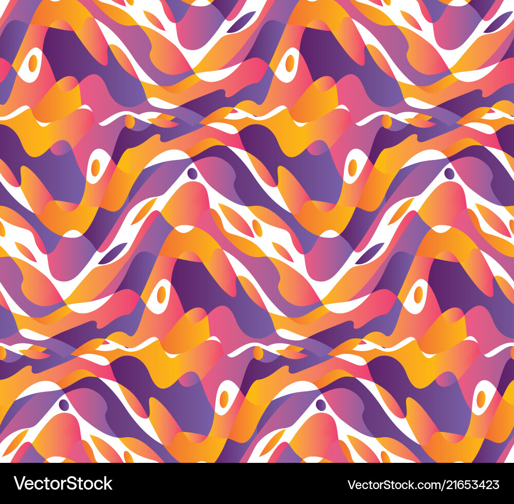 Dynamic wavy shapes seamless pattern Dynamic wavy shapes seamless pattern vector image