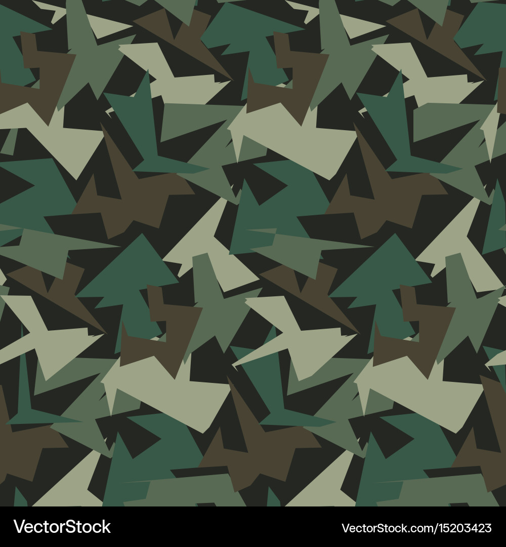 Geometric Camouflage Pattern vector image